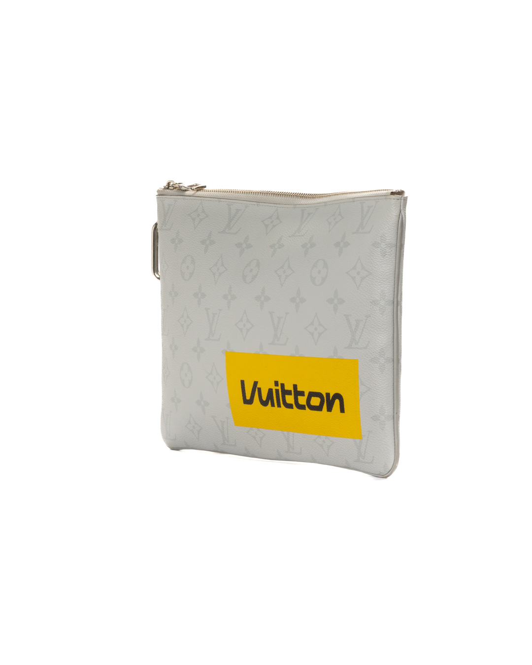 Alternative view of Louis Vuitton Clutch PM Logo Story Monogram Bianca