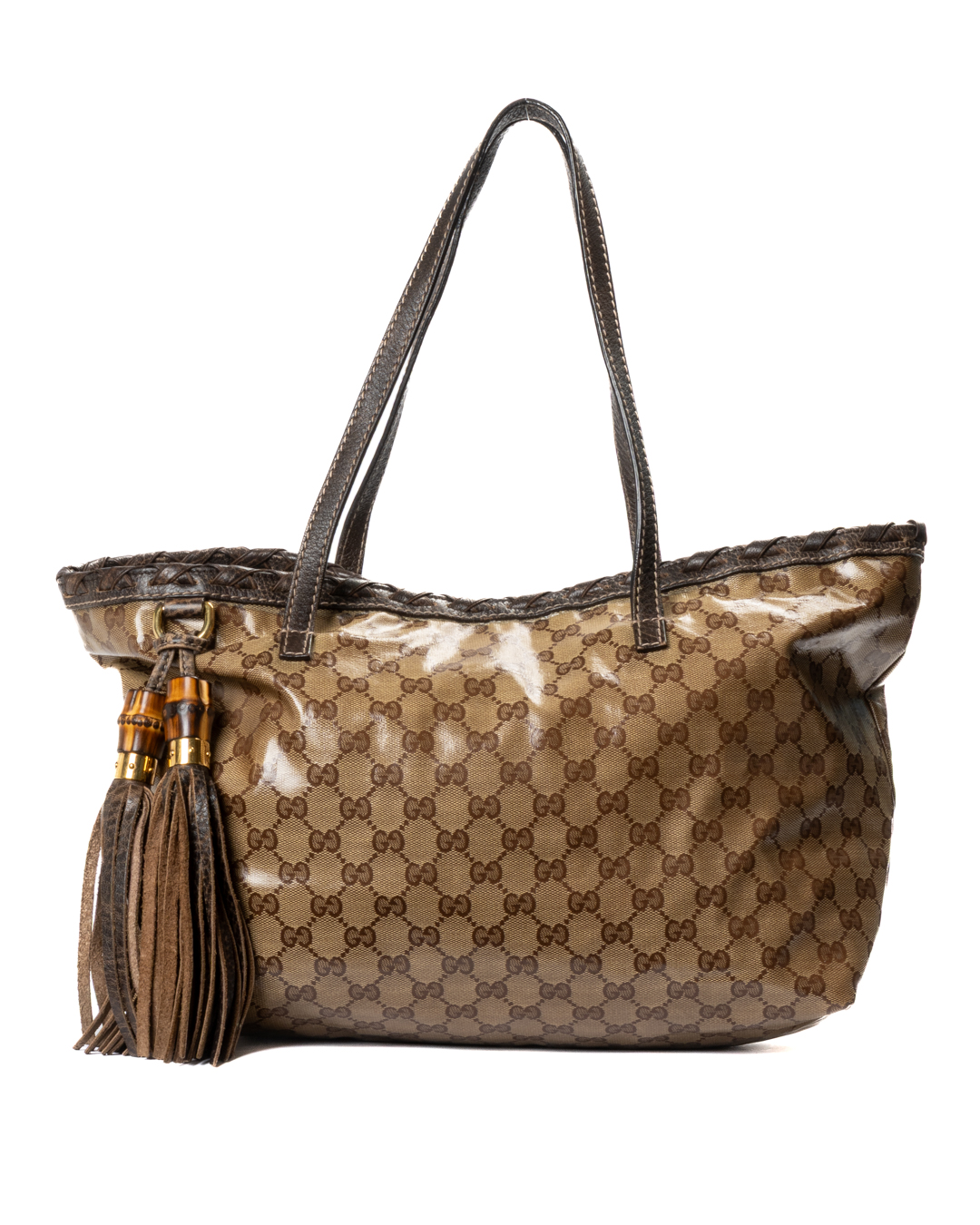Gucci Shopper Medium GG Crystal Marrone