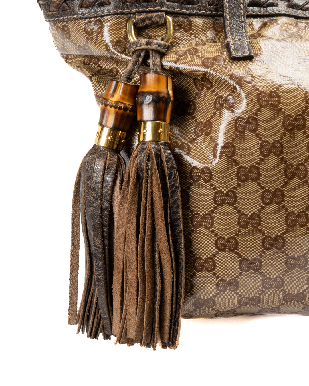 Alternative view of Gucci Shopper Medium GG Crystal Marrone