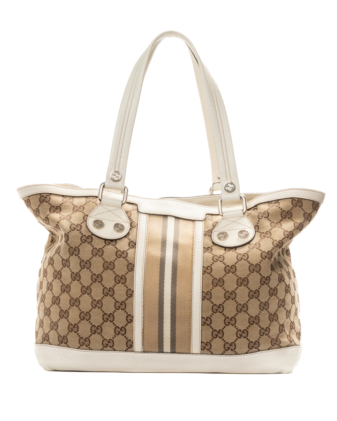 Gucci Shopper Sunset Canvas Medium GG Supreme Bianca