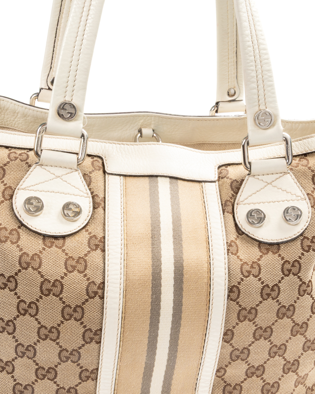Alternative view of Gucci Shopper Sunset Canvas Medium GG Supreme Bianca
