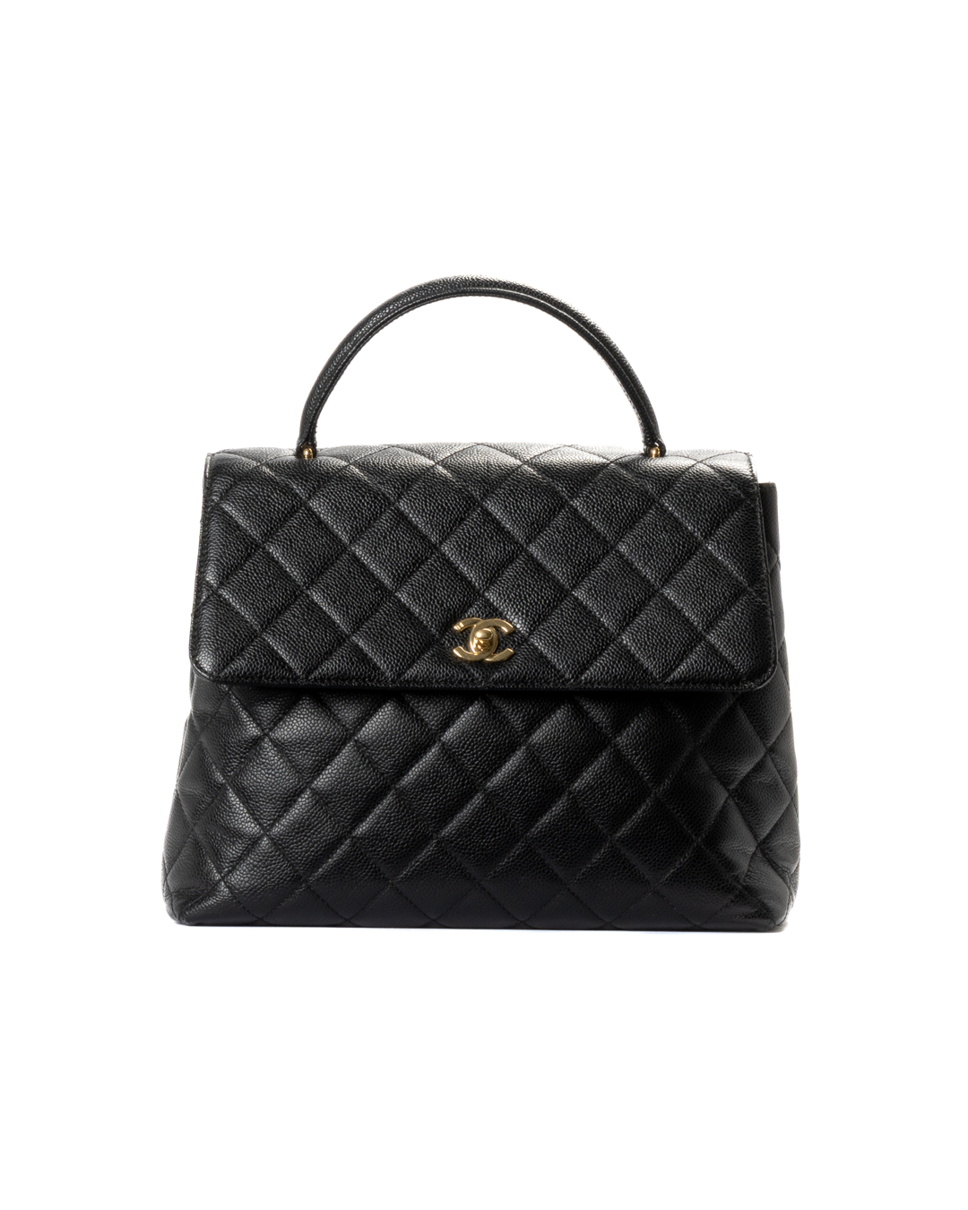 Chanel Tote Kelly Timeless Medium Caviar Nera