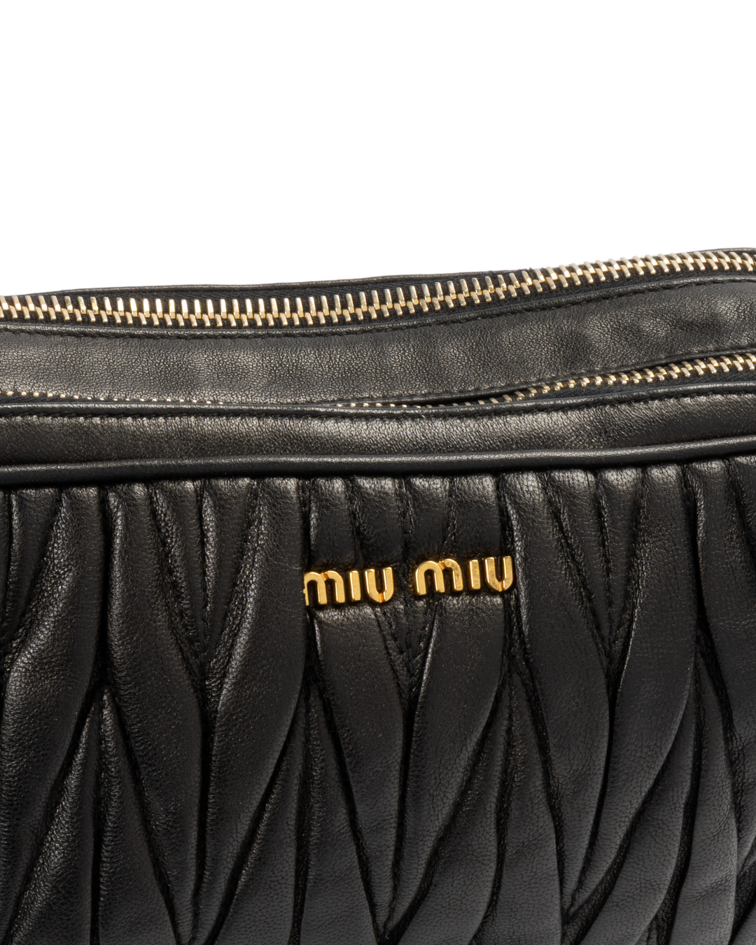 Alternative view of Miu Miu Pochette Small Matelassè Nera