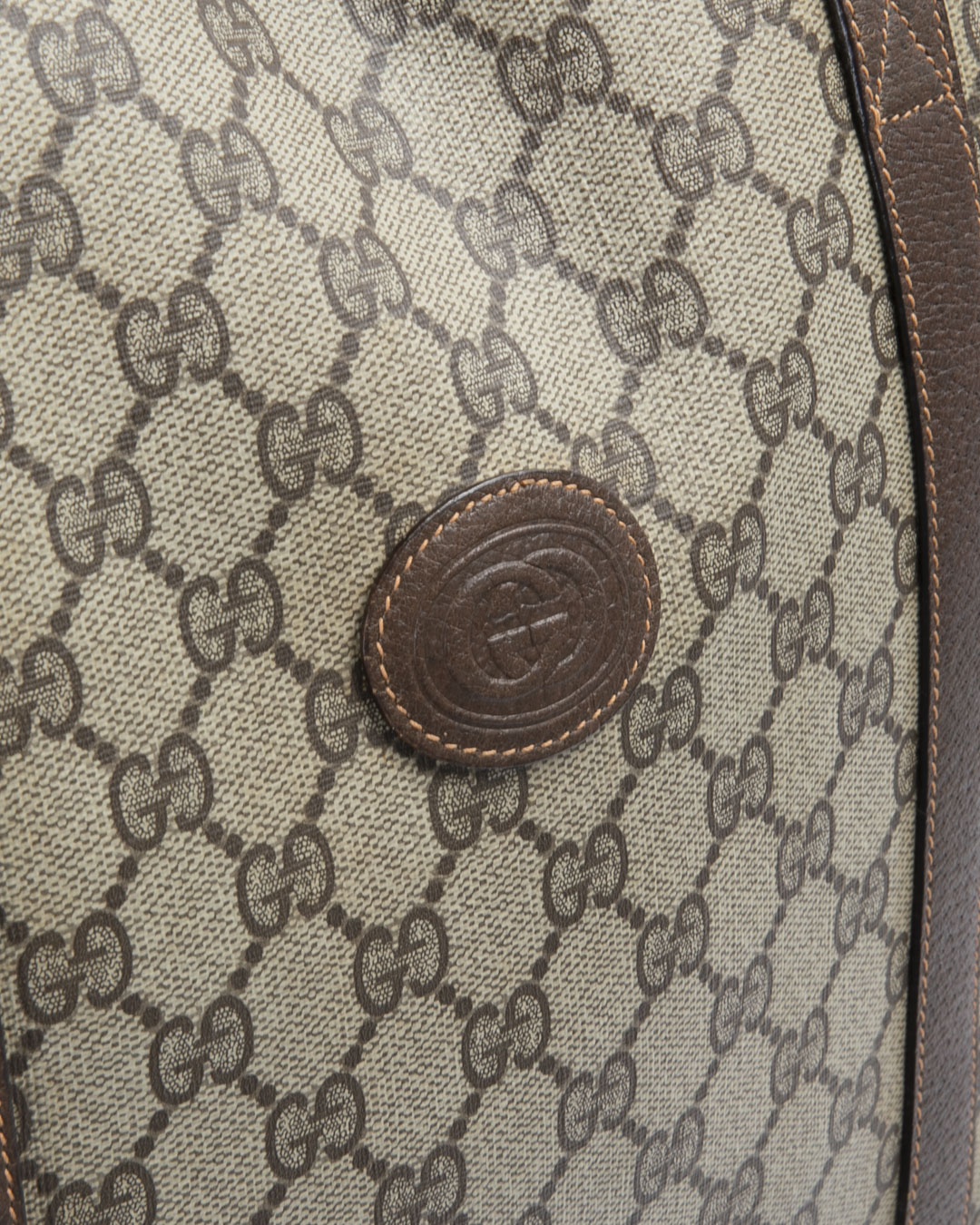 Alternative view of Gucci Tote Vertical Vintage GG Supreme Marrone