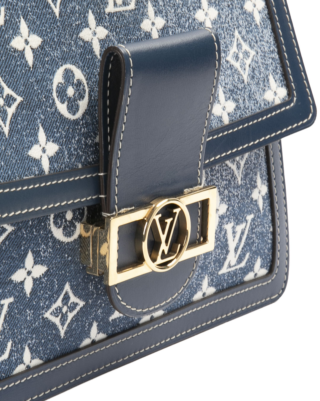 Alternative view of Louis Vuitton Dauphine MM Monogram Denim Blu