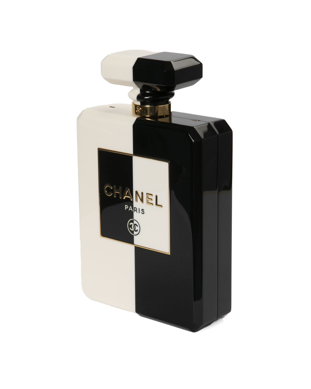Alternative view of Chanel N.5 Parfum Bottle Minaudiere Bicolor Bianco