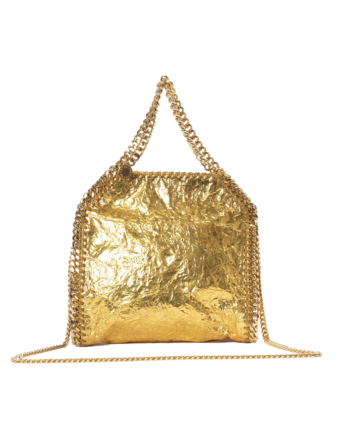 Stella McCartney Falabella 3 Chain Small Metallizzata Oro