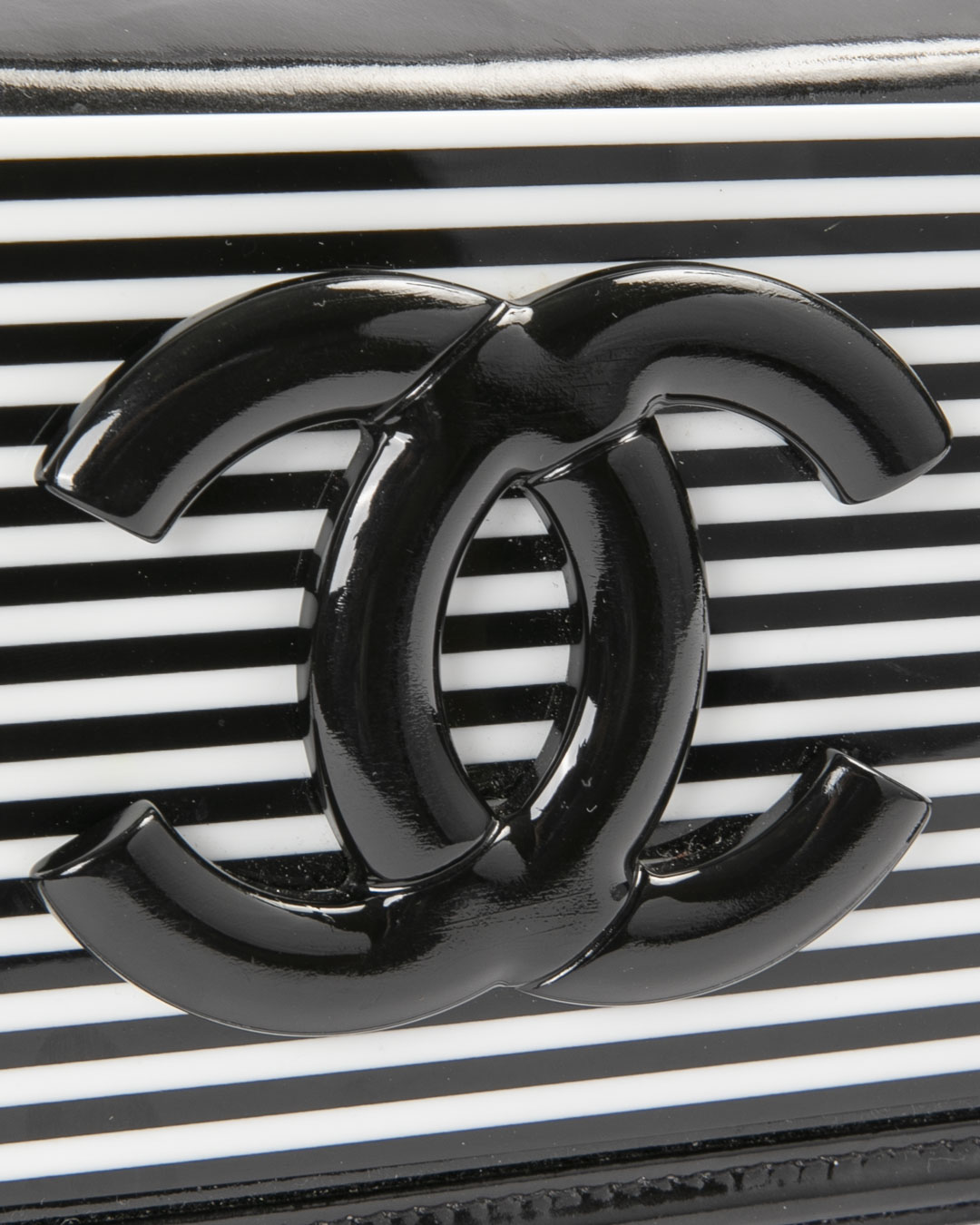 Alternative view of Chanel Lego Brick Horizontal Small Striped Nera