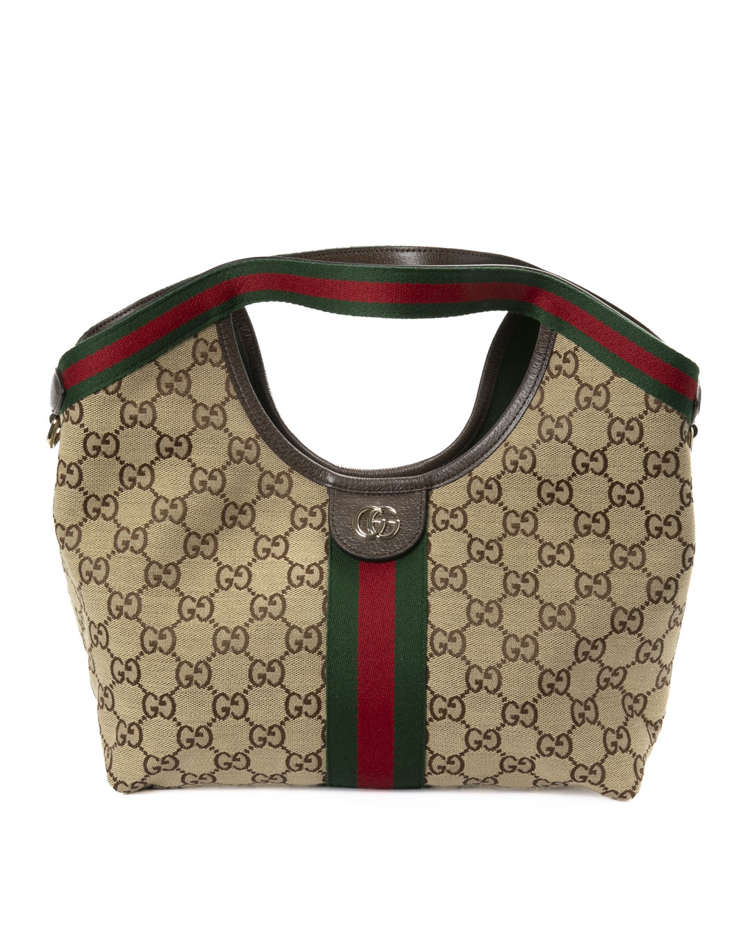 Gucci Giglio Shopper Ophidia Small GG Supreme Marrone