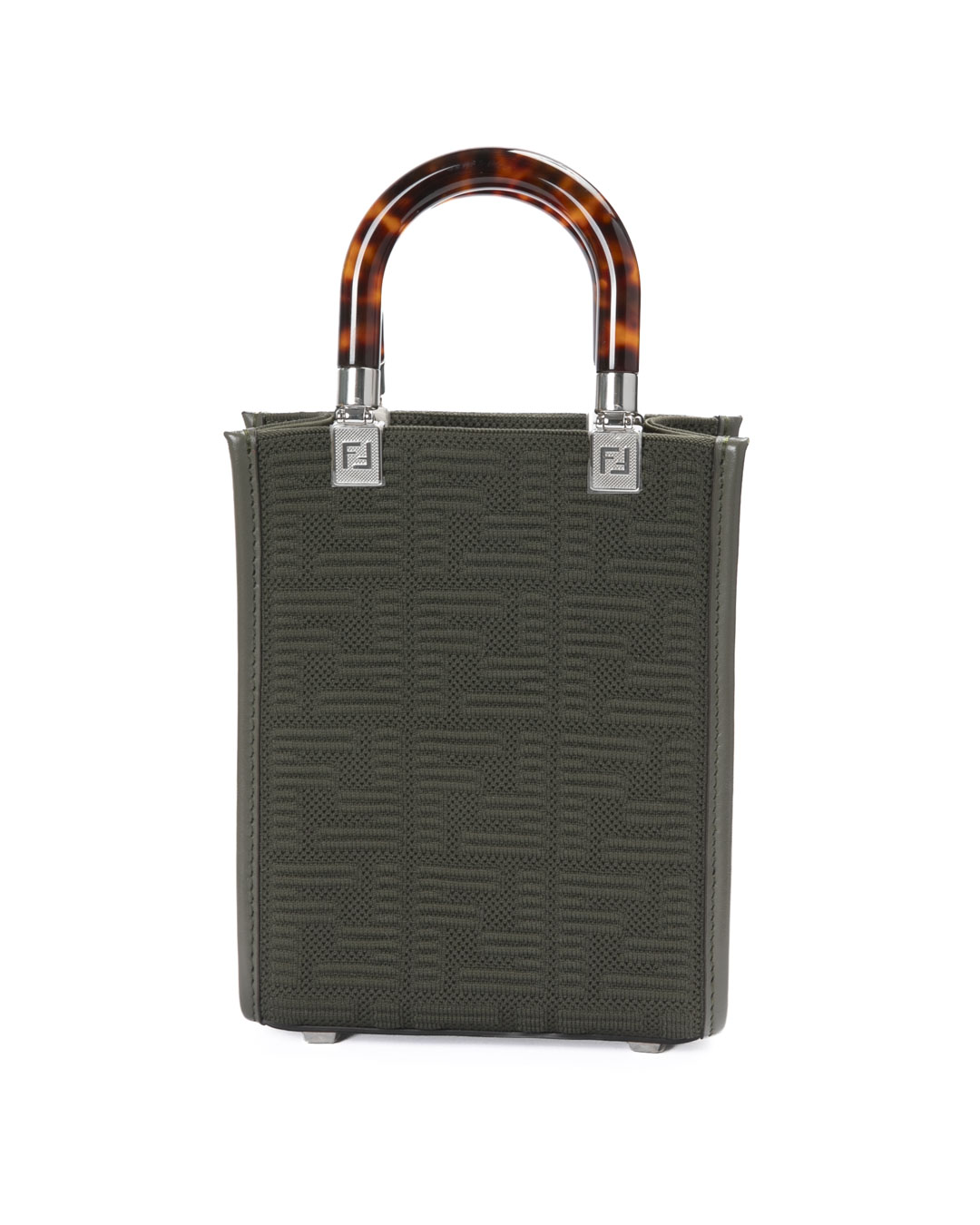 Fendi Sunshine Mini FF Tessuto Verde